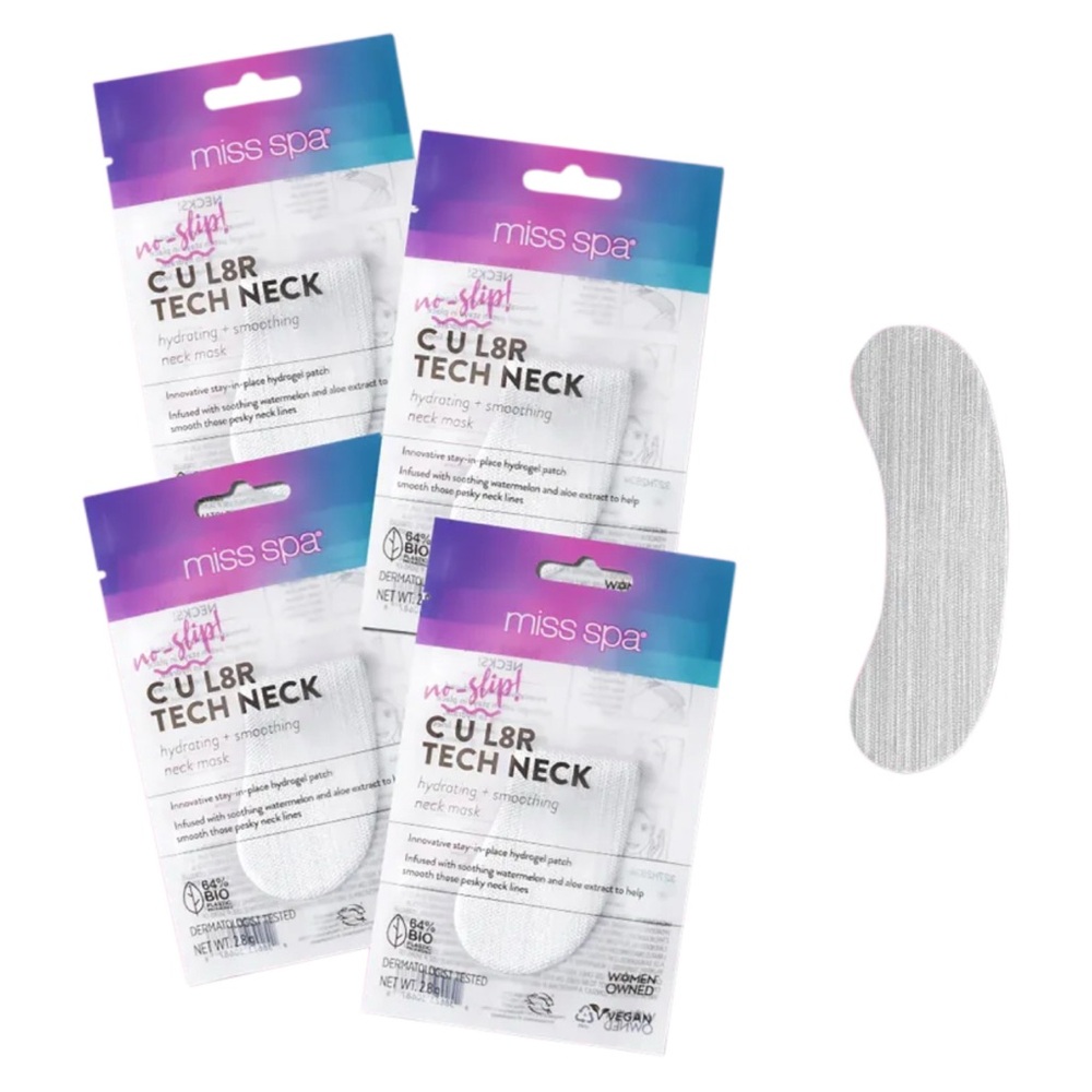 4x Miss Spa No-Slip Tech Neck Smoothing Neck Mask - Picture 2 of 5